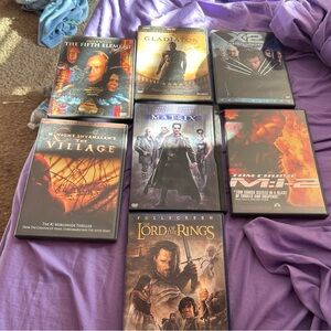 Collection of Six Iconic Movie DVDs